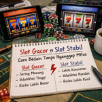 Slot Gacor vs Slot Stabil: Cara Bedain Tanpa Nganggep Mitos: Pahami RTP, volatilitas, hit rate, fitur bonus, dan manajemen modal agar pilih slot lebih masuk akal.