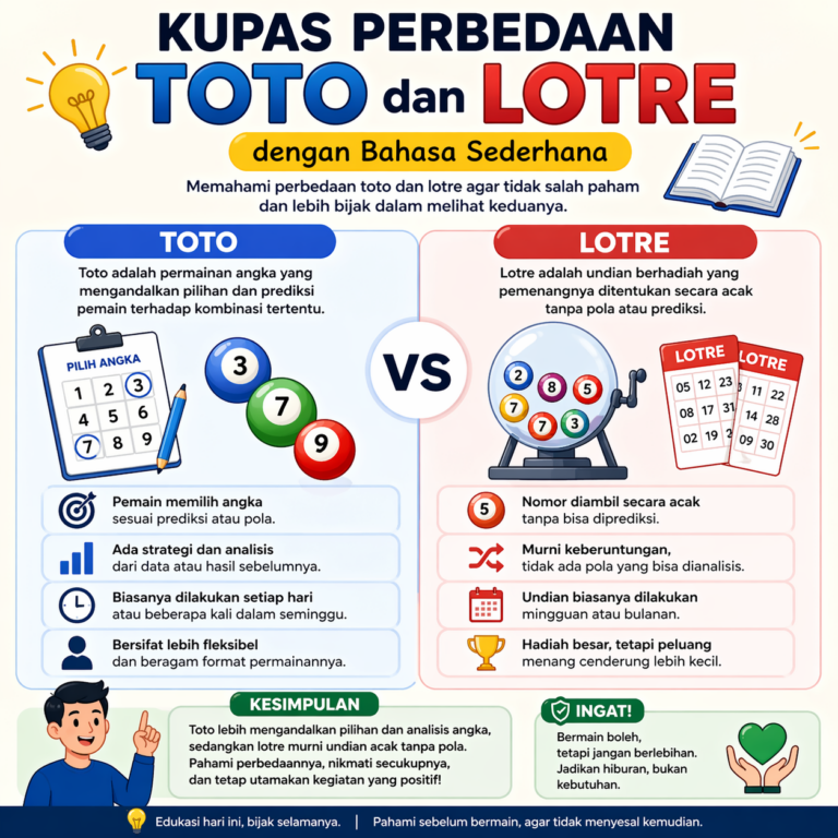 Kupas Perbedaan Toto dan Lotre dengan Bahasa Sederhana