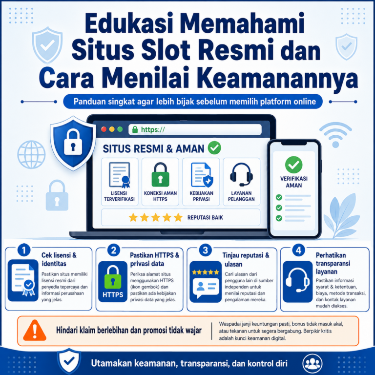 Edukasi Memahami Situs Slot Resmi dan Cara Menilai Keamanannya